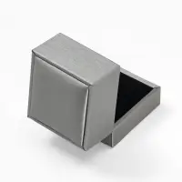 Футляр под кольцо &laquo;Квадро&raquo; классический, 6.5&times;6&times;5.5 см, серый