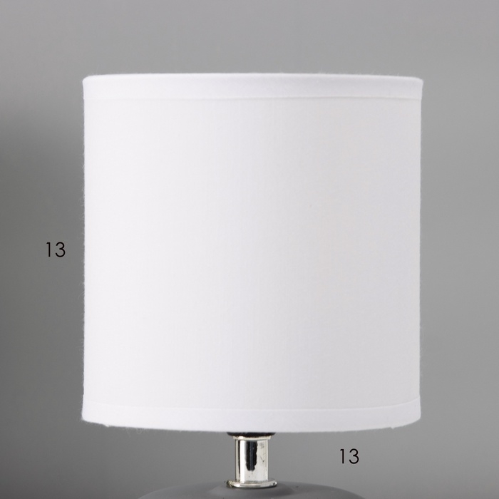 Настольная лампа Настольная лампа "Ассенса" Е14 40вт серо-белый 13х13х22 см