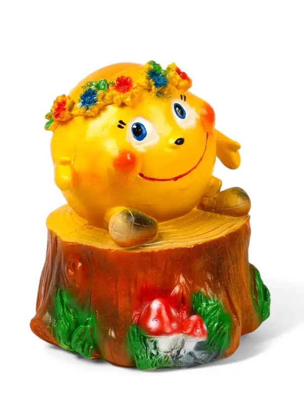 Садовая фигура из гипса &laquo;Кругляш с венком&raquo;, 45&times;35&times;35 см