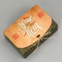 Подарочная коробка сборная &laquo;Мужская&raquo;, 16.5&times;11, 5&times;5 см