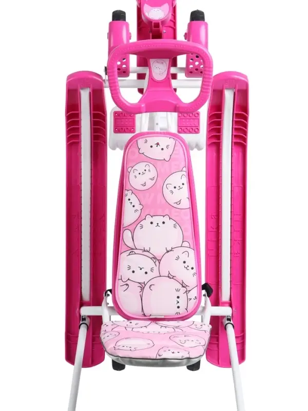 Снегокат «Котики», с родительской ручкой, со спинкой, розовый, ТС6-СЛ/К Snow Cat Снегокат «Котики», с родительской ручкой, со спинкой, розовый, ТС6-СЛ/К Snow Cat