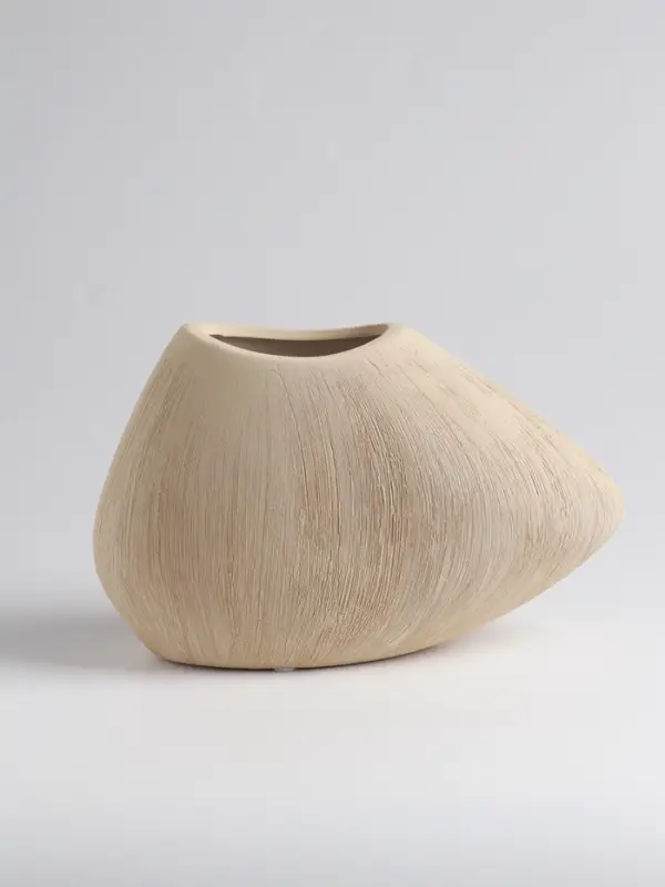 Ваза «Итика», 14×20 см, керамика, бежевая Ваза «Итика», 14×20 см, керамика, бежевая