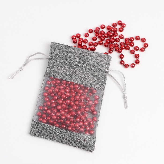 Льняной мешочек для хранения украшений, подарков, трав, 10 х 14 см, набор из 5 штук Льняной мешочек для хранения украшений, подарков, трав, 10 х 14 см, набор из 5 штук