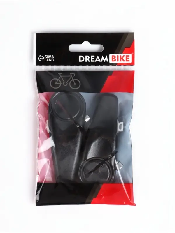 Рога на руль Dream Bike K-45, алюминий, чёрные