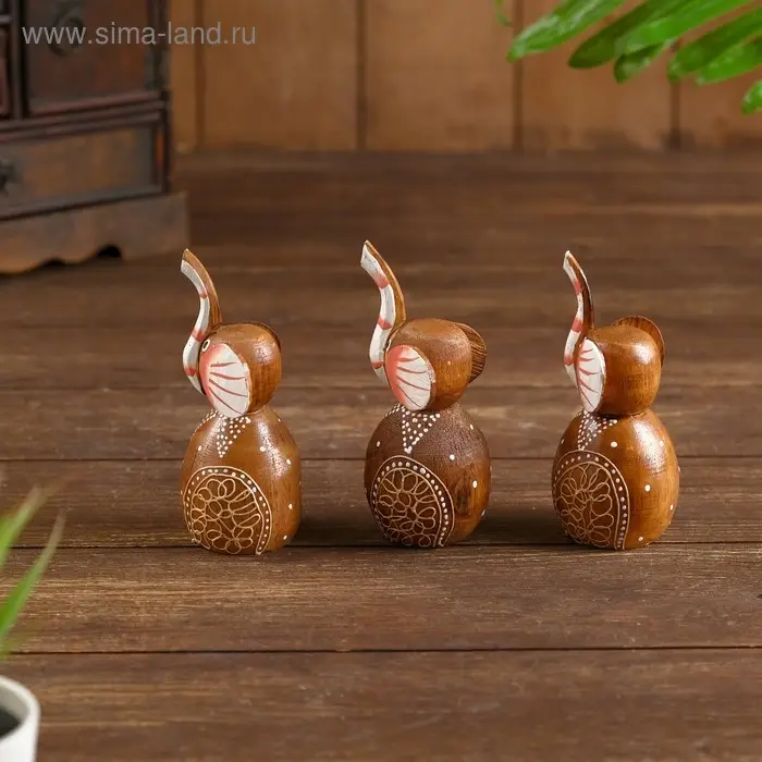 Набор сувенирный "Слоники"(3 шт)14х4,5х12 см