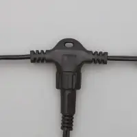 Гирлянда &laquo;Занавес&raquo; 2&times;1.5 м, IP44, УМС, тёмная нить, 360 LED, свечение синее, 220 В