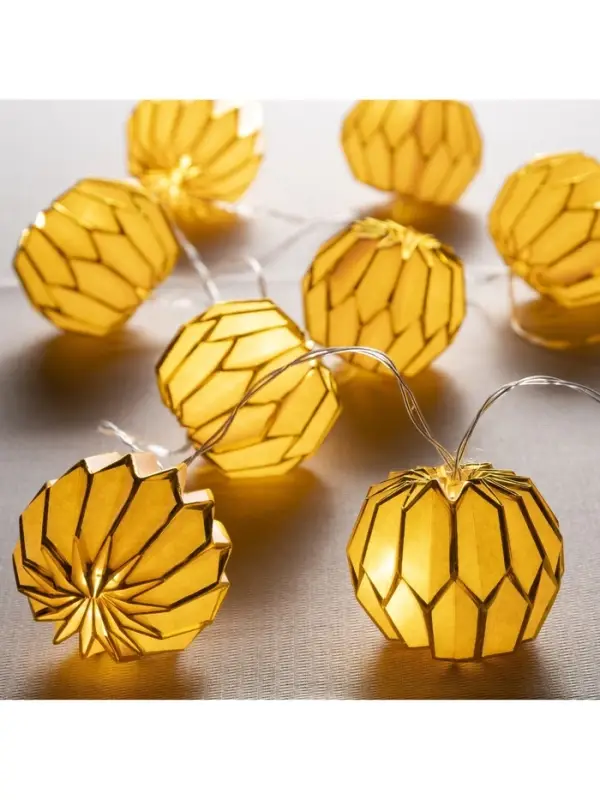 Гирлянда &laquo;Нить&raquo; 2 м с насадками &laquo;Розовый фонарик&raquo;, IP20, прозрачная нить, 10 LED, от батареек АА&times;2, свечение тёплое белое