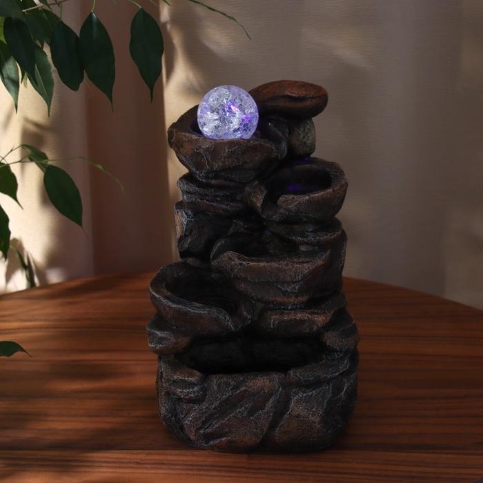 Фонтан Фонтан "Адиссон" камни, 27х15 см (с подсветкой)