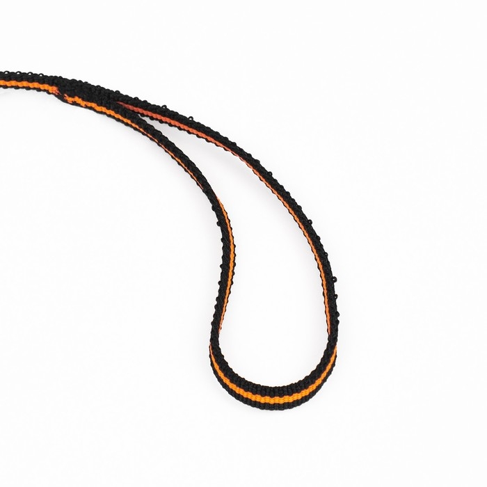Поводок амортизирующий, 1,2-1,6 м х 1 см, чёрно-оранжевый Поводок амортизирующий, 1,2-1,6 м х 1 см, чёрно-оранжевый