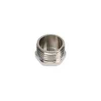 Заглушка ZEIN, 1/2", наружная резьба, никелированная латунь