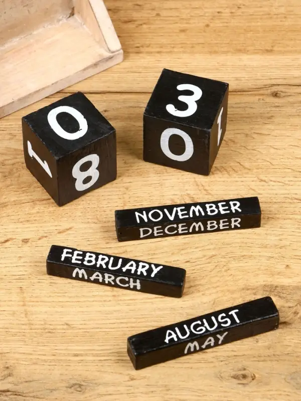 Календарь настольный &laquo;Мопед&raquo;, 14&times;5.5&times;14.5 см, дерево, бирюзовый