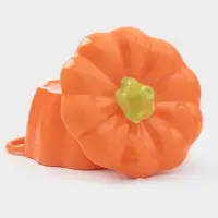 Горшочек для запекания &laquo;Тыква&raquo;, 500 мл, 18.5&times;14&times;11 см, посуда для Хэллоуина, жаропрочная керамика, оранжевый