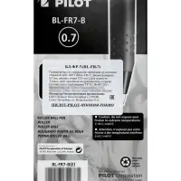 Стираемая ручка Pilot. Frixion, гелевая, чёрный стержень BL-FR-7 (B), узел 0.7 мм