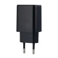 Переходник сетевого зарядного устройства на Type-C PD20W + USB QC3.0 N61 HOCO черный