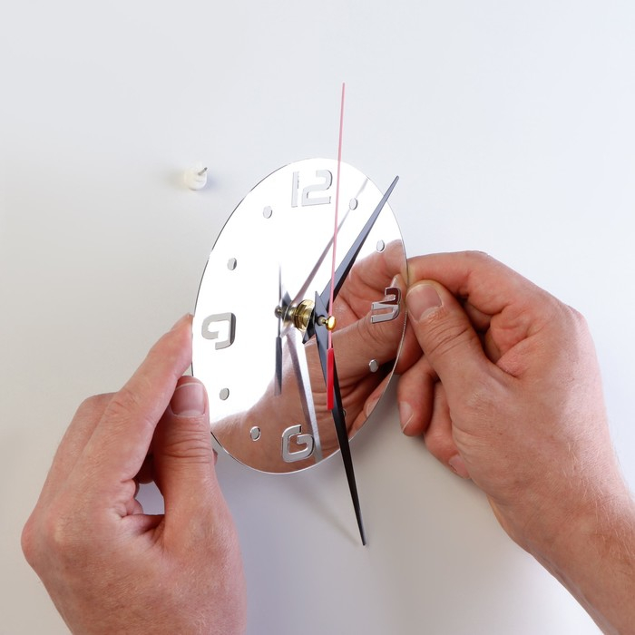 Часы настенные интерьерные, 3d  Часы настенные интерьерные, 3d "Бабочки", бесшумные, большие, d-15 см, 20.5 х 20.5 см