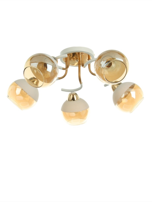 Люстра Люстра "Анден" 5хЕ27 40Вт бело-золотой 57х57х22 см