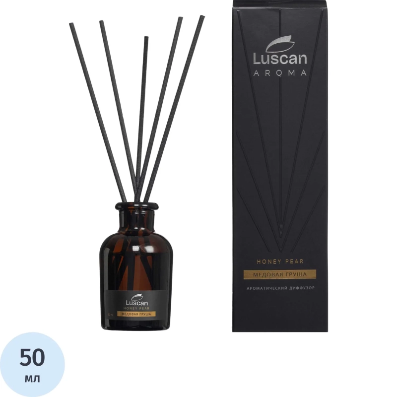 Аромадиффузор с палочками Luscan Медовая груша 50 мл