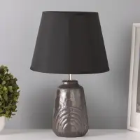 Лампа настольная RISALUX &laquo;Клаудия&raquo;, Е14, 15 Вт, коричнево-чёрная, 23&times;23&times;34 см