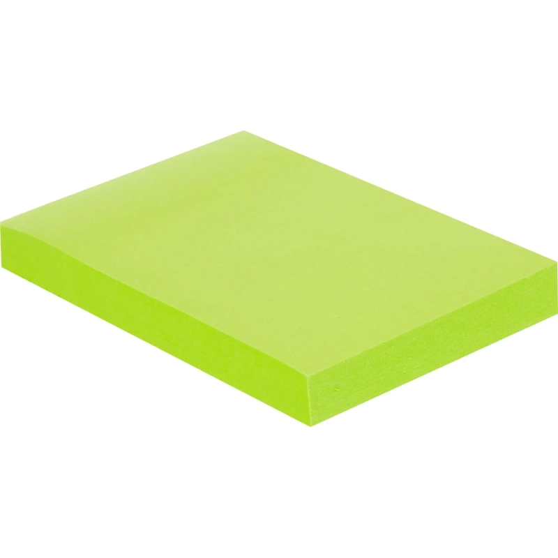 Стикеры с клеев. краем 76х51, неон, зеленый  100л