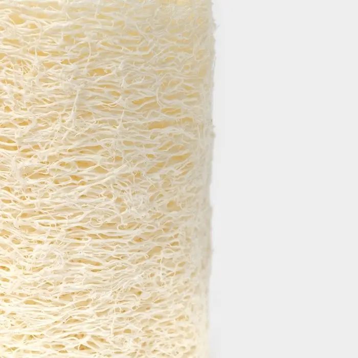 Люффа - мочалка для тела натуральная Доляна, 8&times;6&times;6 см, бежевая