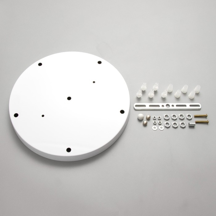 Основание для светильника Основание для светильника "Круг-5" белый 29,5х29,5х2,5см