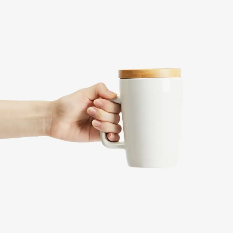 Кружка Vierra с крышкой-костером, белая