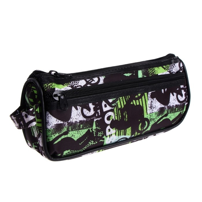 Пенал школьный на молнии Calligrata Пенал школьный на молнии Calligrata "Спорт", 2 отделения, МИКС