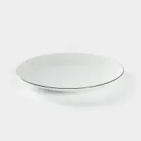 Тарелка Добрушский завод &laquo;Палитра&raquo;, d=24 см, фарфор, белая