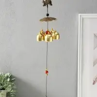 Музыка ветра &laquo;Слон на монетках&raquo;, 5 колокольчиков, 41&times;6 см