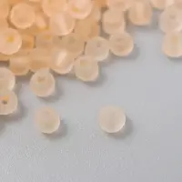 Бисер стекло 8/0 "Матовый полупрозрачный. Абрикос" 10 гр