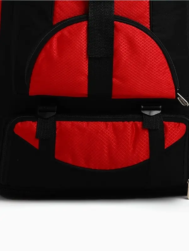 Рюкзак туристический 37 л, с увеличением, карманами, красный