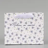 Пакет подарочный &laquo;Цвети от счастья&raquo;, 15&times;12&times;5.5 см