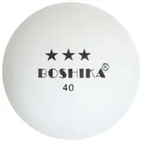 Мяч для настольного тенниса BOSHIKA 3***, PP, цвет белый