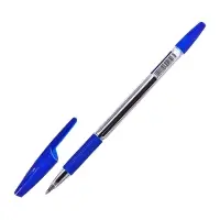 Ручка шариковая ErichKrause. R=301 Classic Stick & Grip, синий стержень, узел 1 мм, синяя, резиновый упор