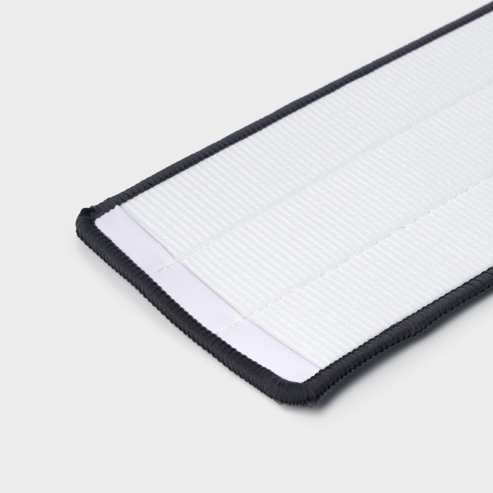 Насадка для швабры на липучке Доляна, микрофибра, 1 карман, 32×12 см Насадка для швабры на липучке Доляна, микрофибра, 1 карман, 32×12 см