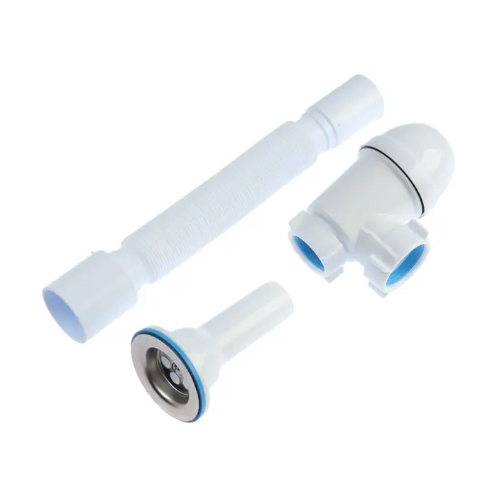 Сифон универсальный &laquo;АНИ Пласт&raquo; Варяг C5510, 1 1/2" &times; 40 мм, с гибкой трубой 40&times;50 мм