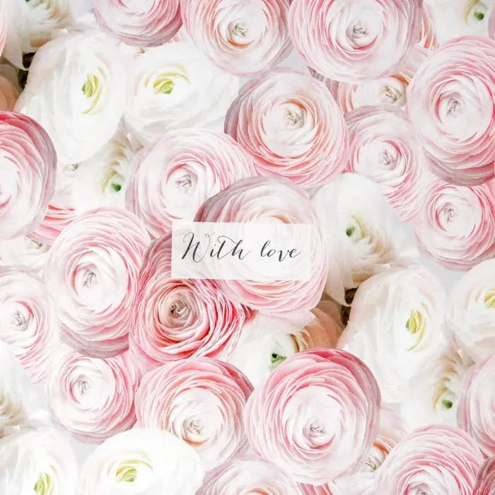 Бумага упаковочная глянцевая «Ранункулюсы», 70 х 100 см