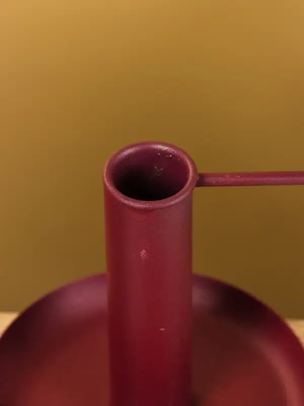 Подсвечник на 1 свечу текстурный с ручкой и блюдцем «Баклажан», 10×10×9.5 +/- ,5 см Подсвечник на 1 свечу текстурный с ручкой и блюдцем «Баклажан», 10×10×9.5 +/- ,5 см