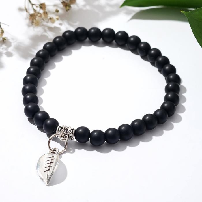 Браслет с подвеской МИКС шар №6 «Шунгит», 5,5см Браслет с подвеской МИКС шар №6 «Шунгит», 5,5см