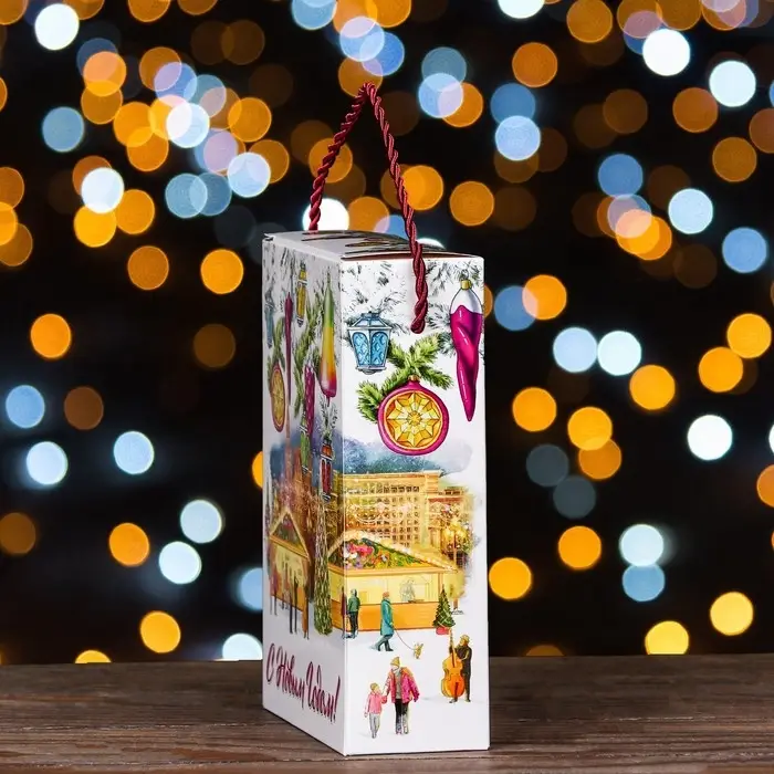 Подарочная коробка «Новогодние традиции», 14×5.5×19 см Подарочная коробка «Новогодние традиции», 14×5.5×19 см