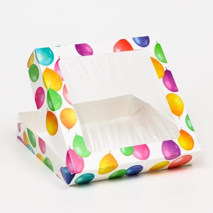 Коробка складная Happy Birthday, 20×20×4 см