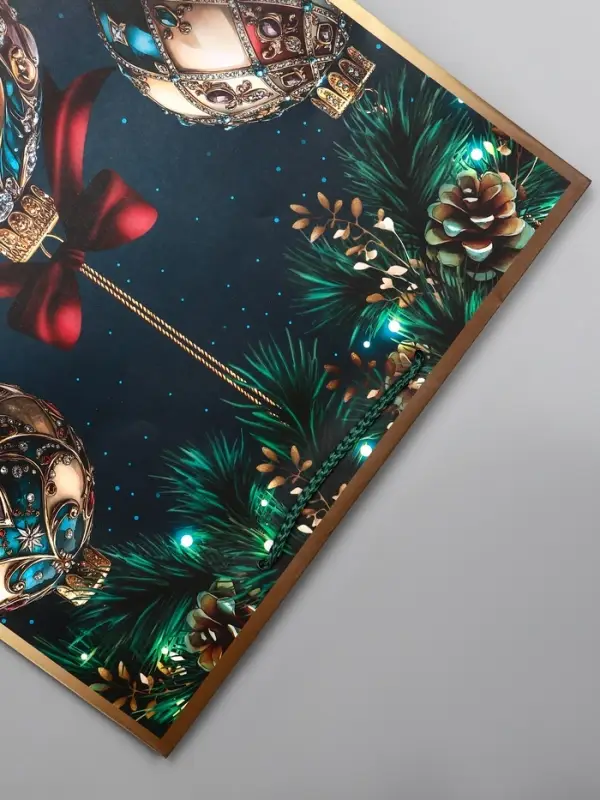 Пакет подарочный новогодний ламинированный, «Шар» , 33×10×42.5 см