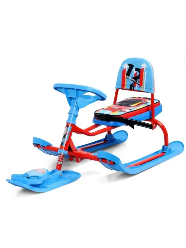 Снегокат &laquo;Тимка спорт 4-1&raquo; Sportcar, со спинкой, красный, синий, ТС4-1/SC2 Nika Kids