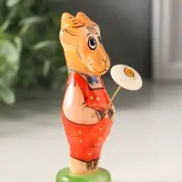 Фигурка &laquo;Козел с цветком&raquo;, 10&times;3.5 см, селенит