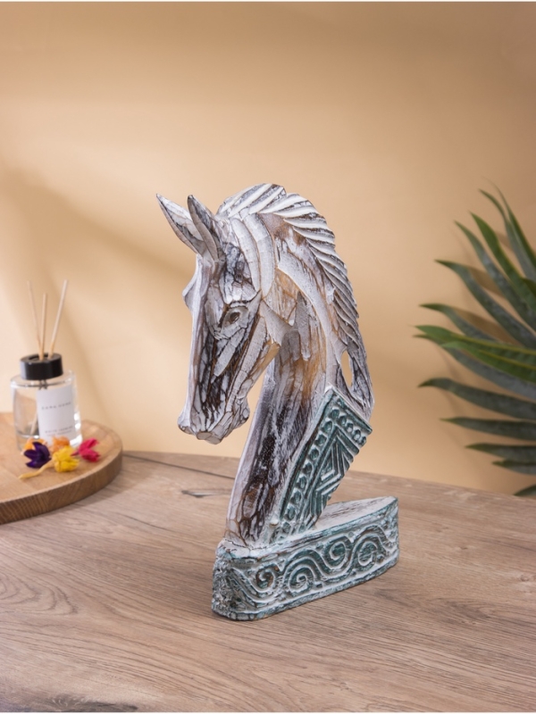 Сувенир резной дерево Сувенир резной дерево "Голова коня", 18х5х30 см