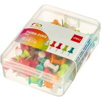 Кнопки Гвоздики Deli E0031 Essential l=23мм ассорти (упак.:100шт)