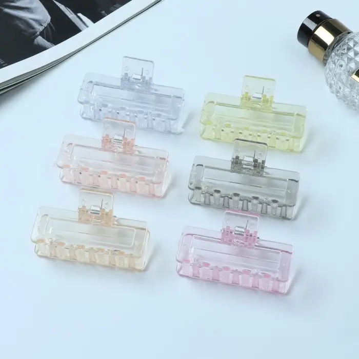 Краб для волос Краб для волос "Бриджит" прямой, 7 см, микс