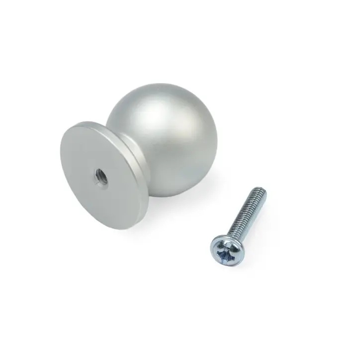 Ручка-кнопка CAPPIO RK146, d=25 мм, цвет матовый хром