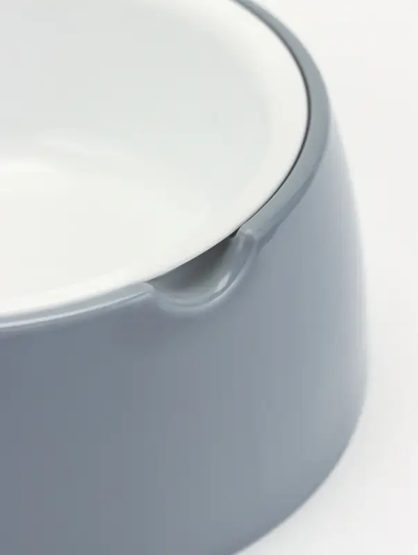 Лего-миска для животных ALTA, 300 мл, с наклоном, пластик, серая