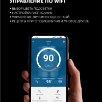 Чайник электрический умный PWK 1746 CAD Wi-Fi IQ Home
